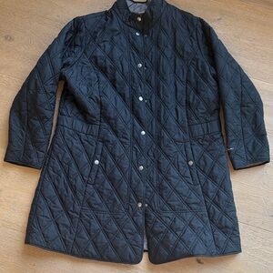 Eddie Bauer Women's Dark Blue Quilted Puffer Jacket